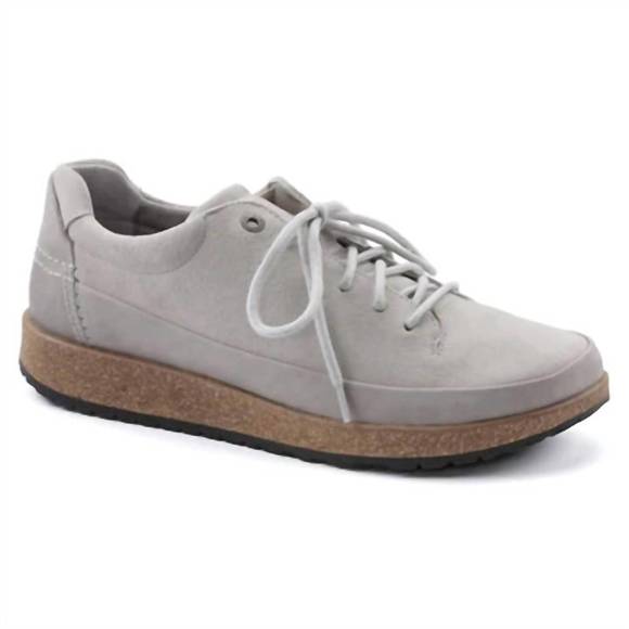 NEW BIRKENSTOCK women's honnef low narrow sneaker in stone coin - Picture 1 of 3